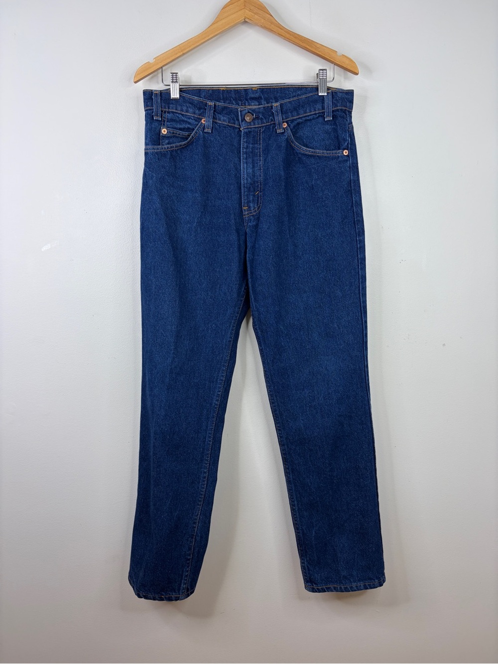Vintage Levi's Jeans Mens 33 x 30 Dark Blue 506 Made in USA 80s 90s Tapered Leg